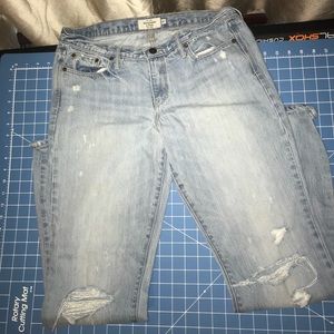 Abercrombie & Fitch destroyed denim Jean